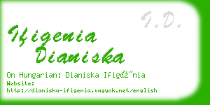 ifigenia dianiska business card